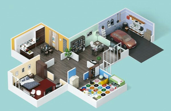 small home design 3d image