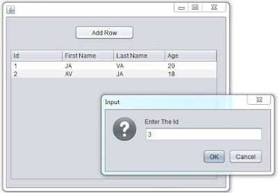 add row to jtable