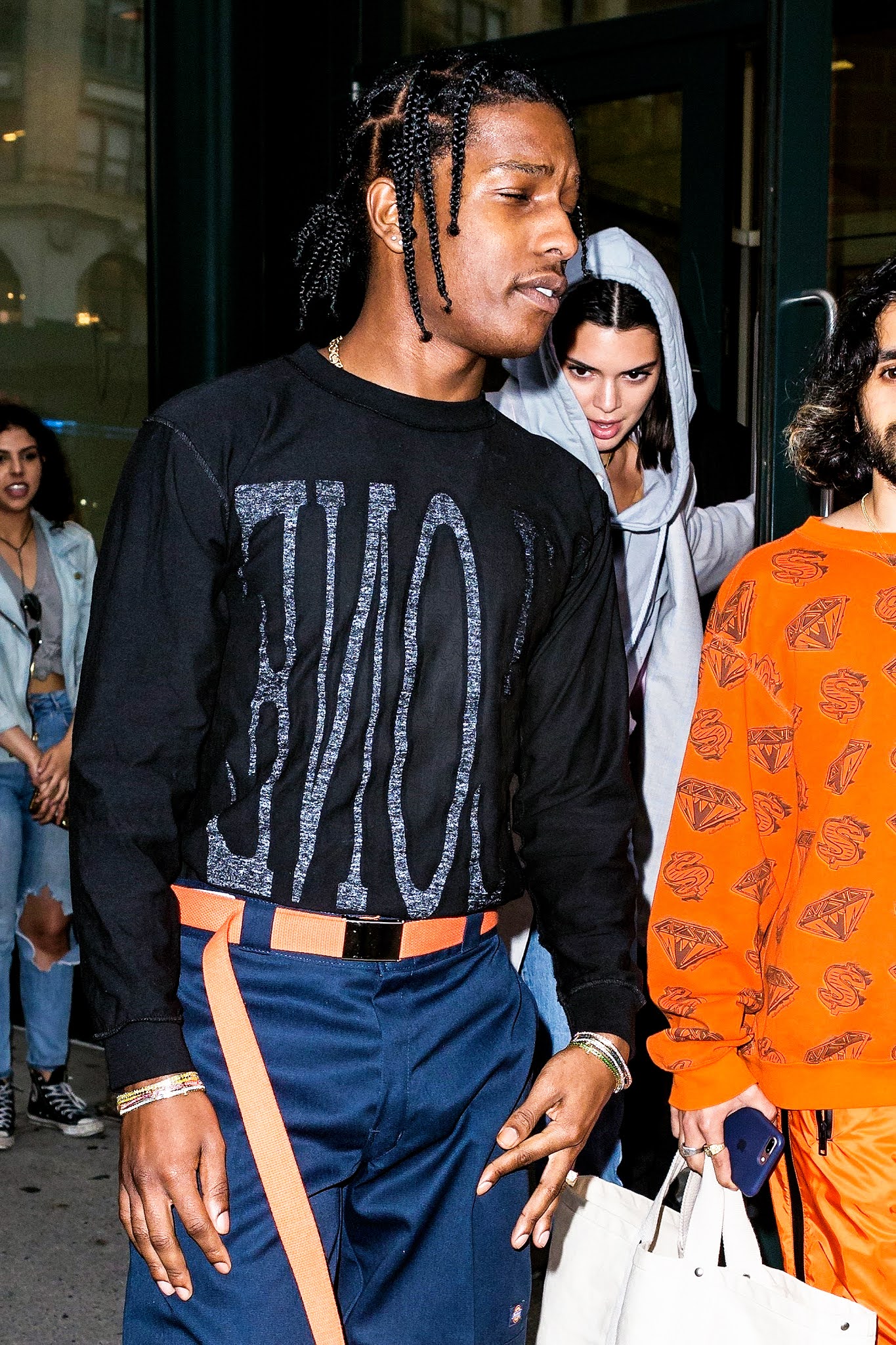 Jun 6th 2017 With ASAP Rocky Leaving Kanye Apartment in Soho | Kendall ...