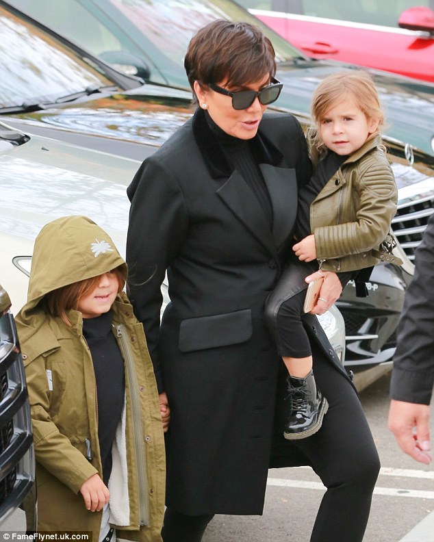 Photos: Kourtney Kardashian and her kids out for lunch with Kris Jenner