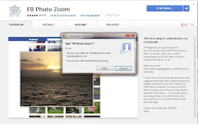 click add FB photo zoom to chrome