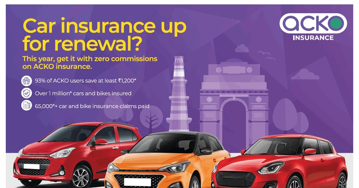 What is the vehicle insurance or types of insurance online ACKO car insurance