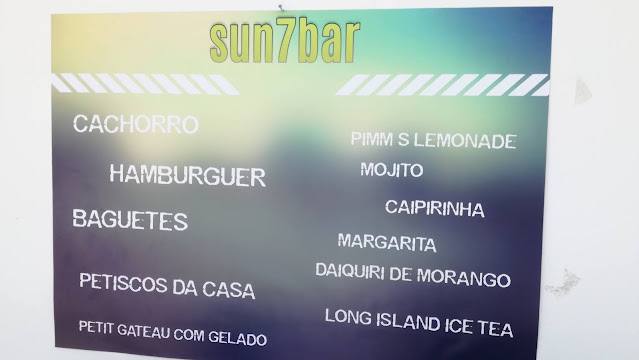 Ementa SUN7Bar