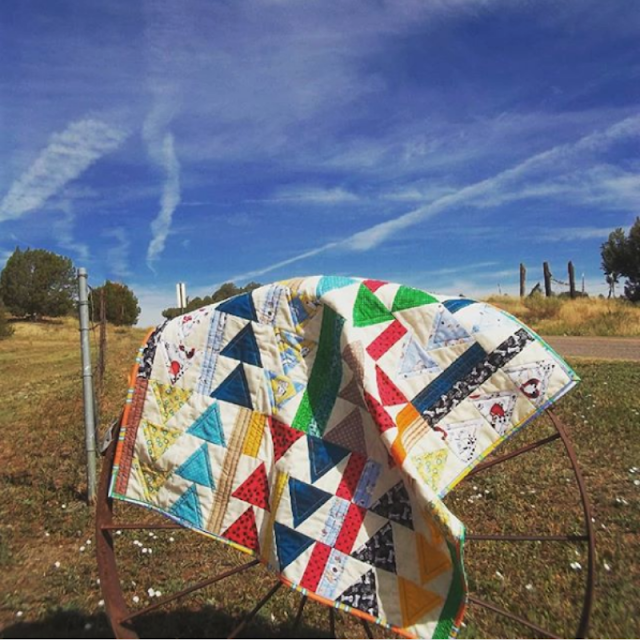 Shannon Fraser Designs Flight Plan Quilt Pattern Modern Triangle