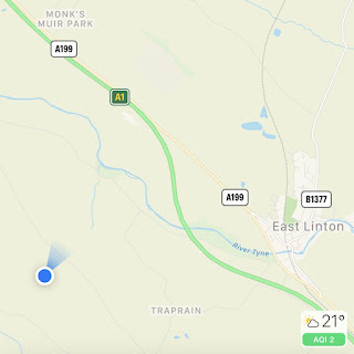 Map showing the location of Skulferatu #46 at Traprain Law in East Lothian