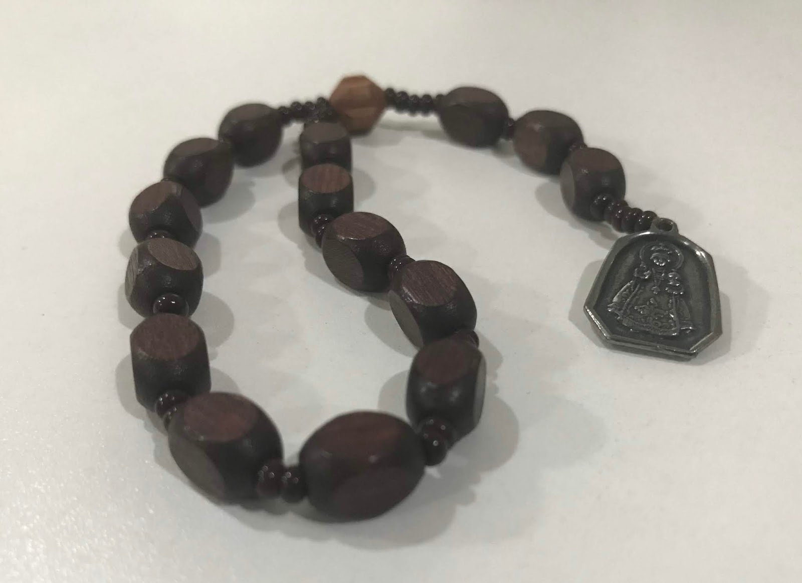 10mm Alternate Beads - Rosary Bracelet - 10 mm - Stretchable - R2-19751 |  ST PAULS