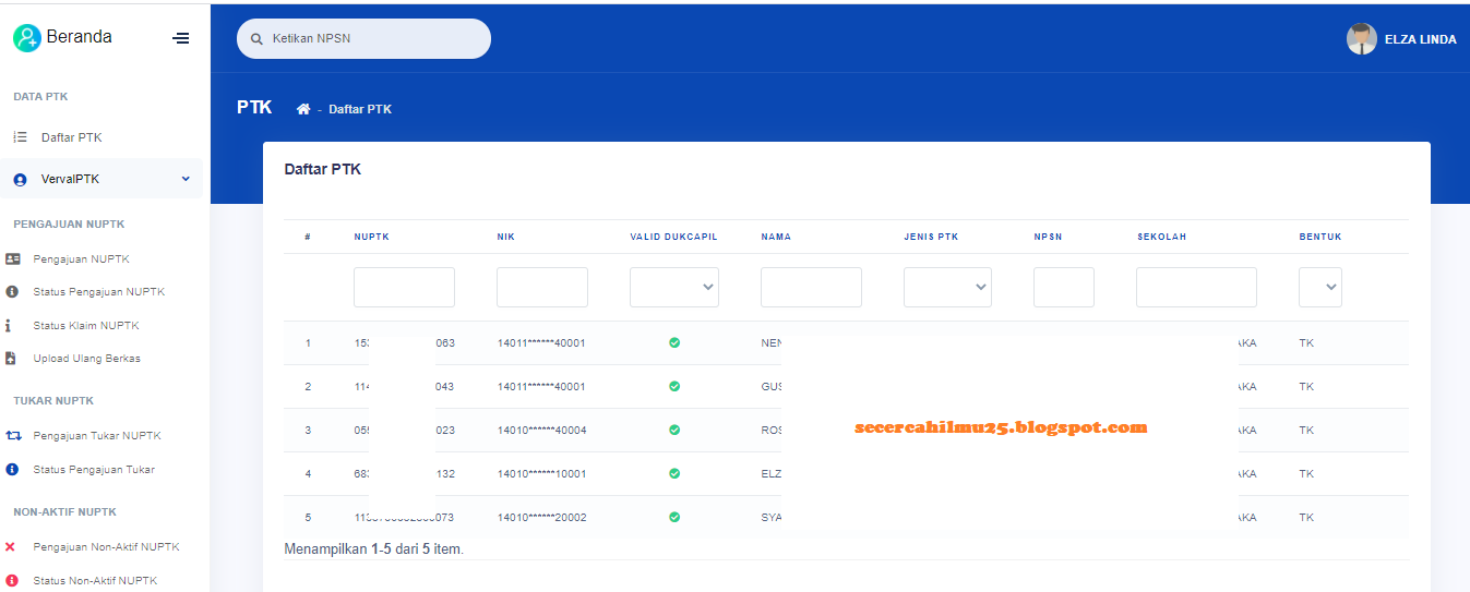 Terbaru Cara Cetak Kartu Nuptk Tahun 2021 Secercah Ilmu