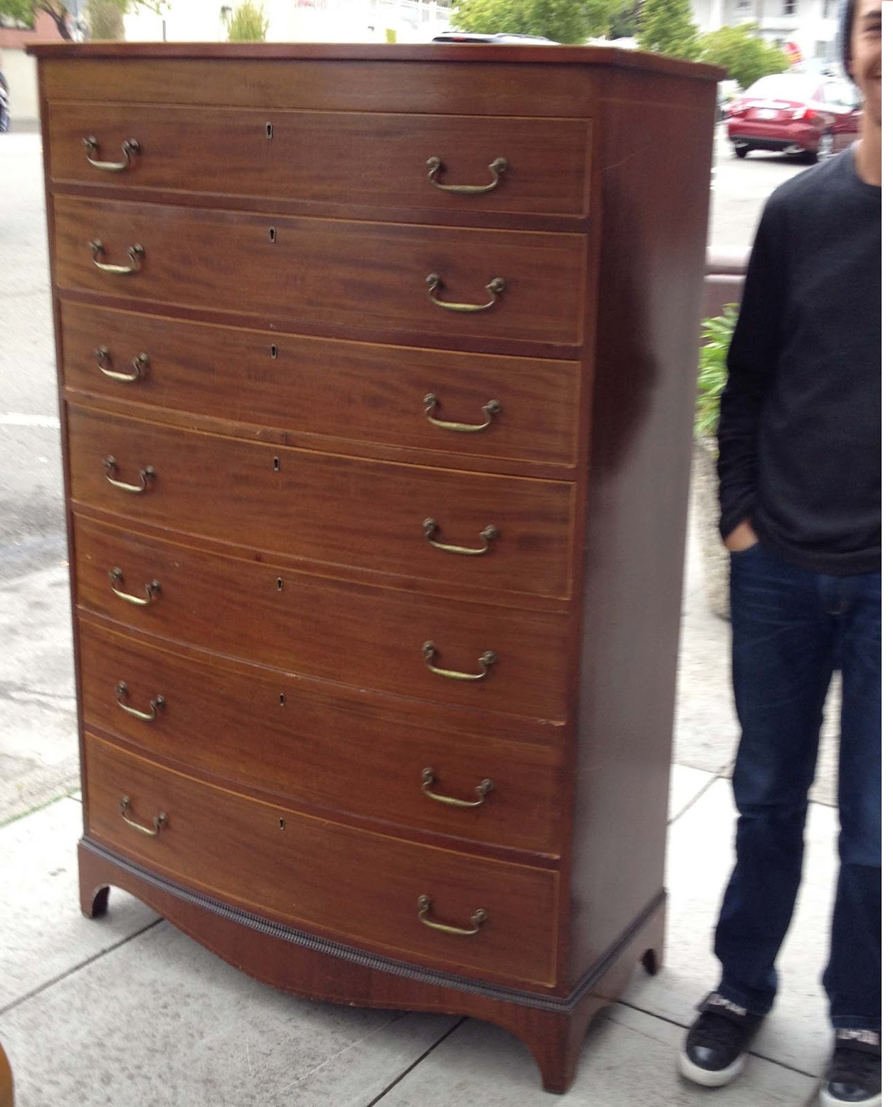 UHURU FURNITURE & COLLECTIBLES SOLD Tall Treasure Chest of Drawers