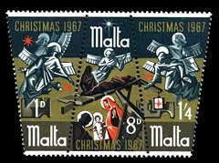 Stamps - Malta Christmas 1967