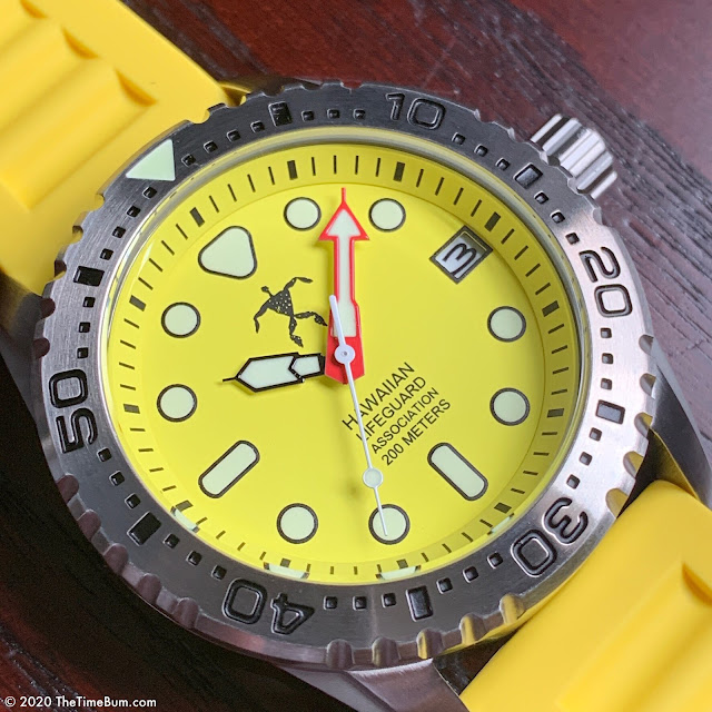 Hawaiian Lifeguard Association Watch Yellow