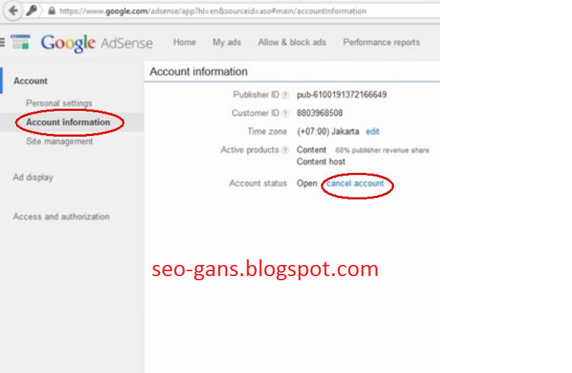 Cara Remove Akun Adsense Daftar lewat YouTube | SeoGans