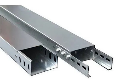 Solid bottom steel cable trays