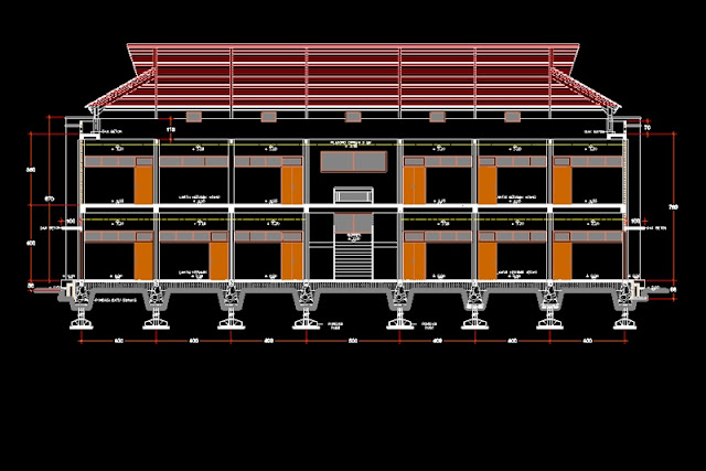 Gambar Kerja Gedung 5 Lantai Dwg - Homecare24