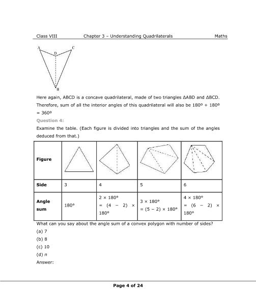 NCERT Solutions for Class 8th: Ch 3 Understanding