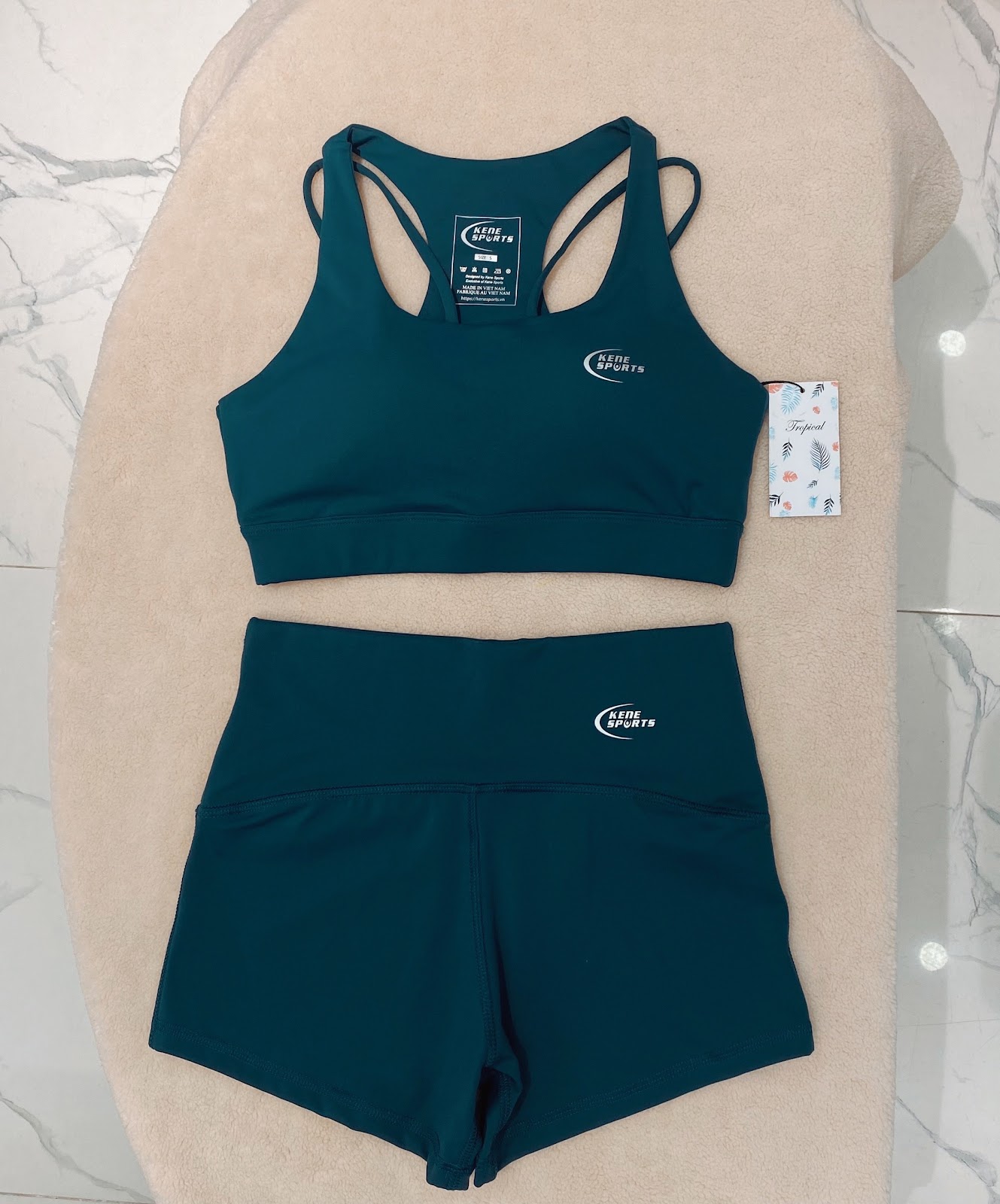 SET BỘ QUẦN ÁO TẬP KENEWOMEN STRAPPY 2 LINES BRA CHÍNH HÃNG KENE SPORTS