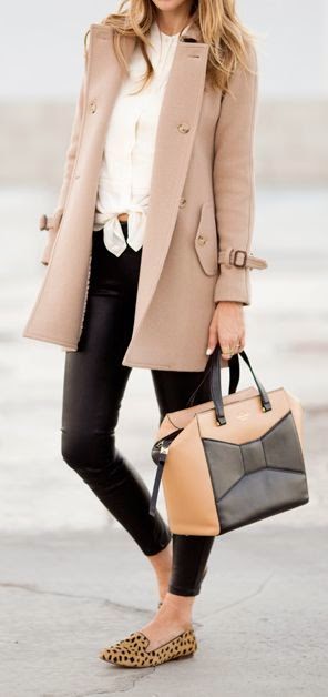 I want pretty: LOOK-Ideas de cómo usar un abrigo beige.
