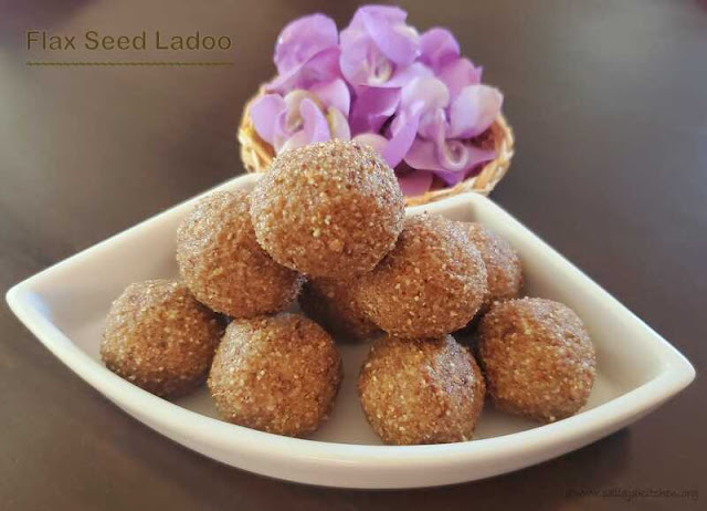 images of Flax Seed Ladoo Recipe  / Flax Seed Ladoo With Jaggery / Flaxseed Almond and Sesame Ladoo /  Avisaginjala ladoo Recipe  - Easy Ladoo Recipe