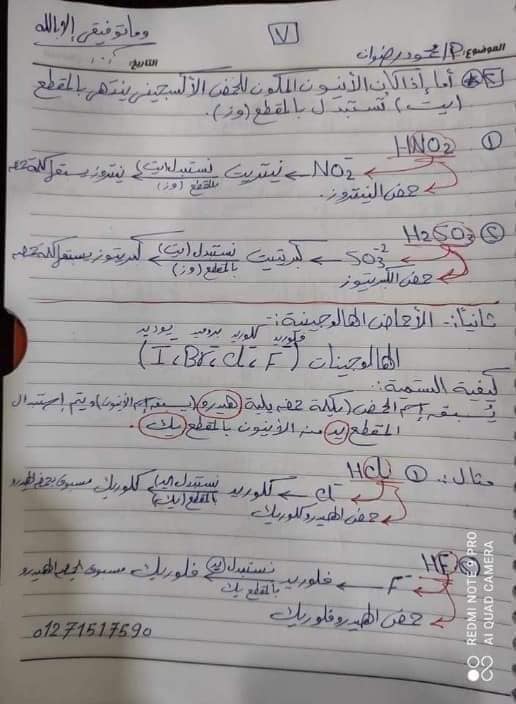 أحسن ملخص للكيمياء.. تأسيس جامد لطلاب ثالثة ثانوي 7