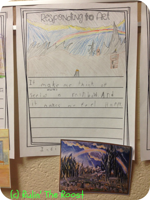 Rulin' The Roost: Responding to Art-Writing station freebie!