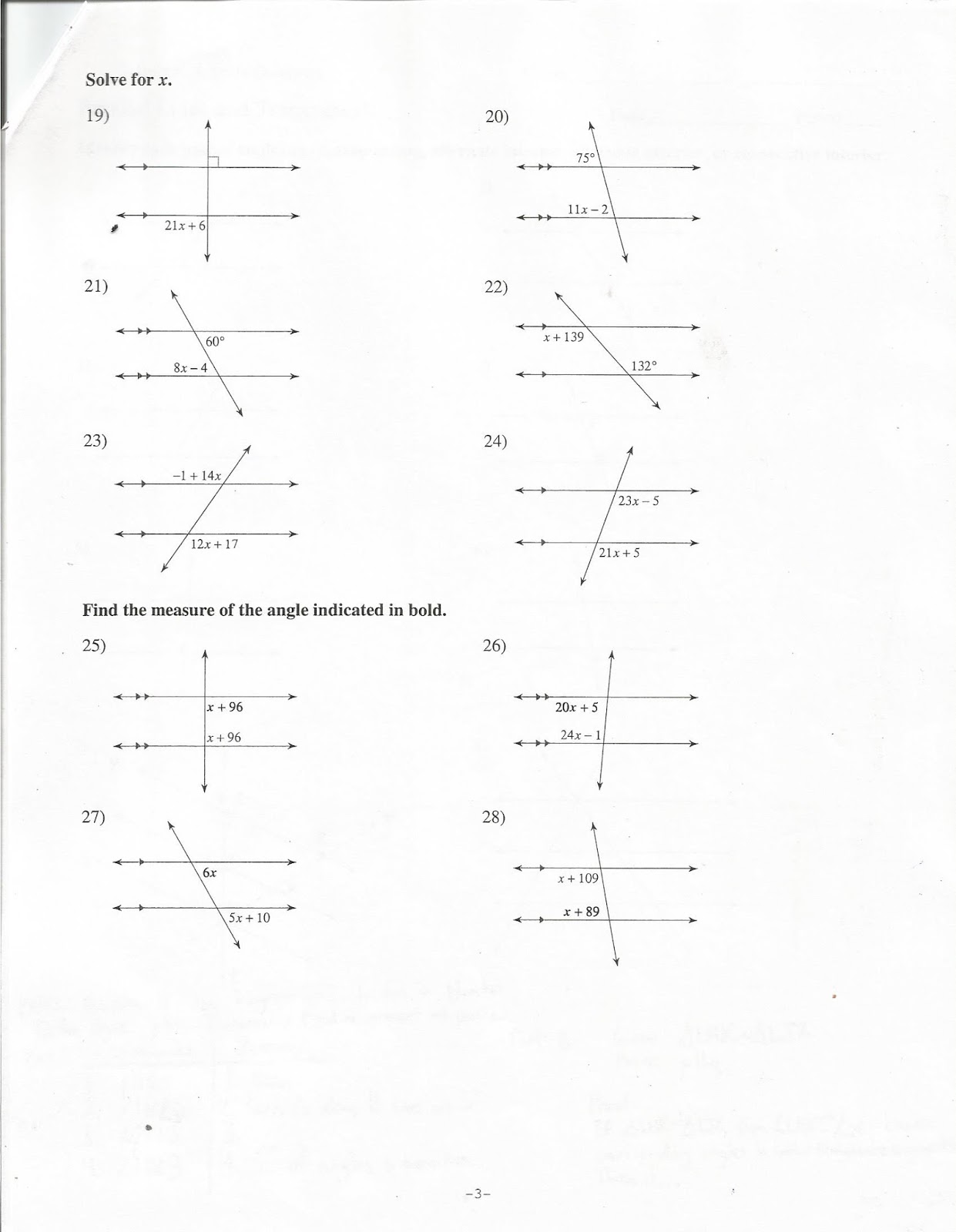 Kuta Worksheet Parallel Lines And Transversals - Breadandhearth