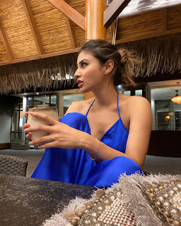 Mouni Roy Sizzles in BLUE - Social Media 21-03-2020
