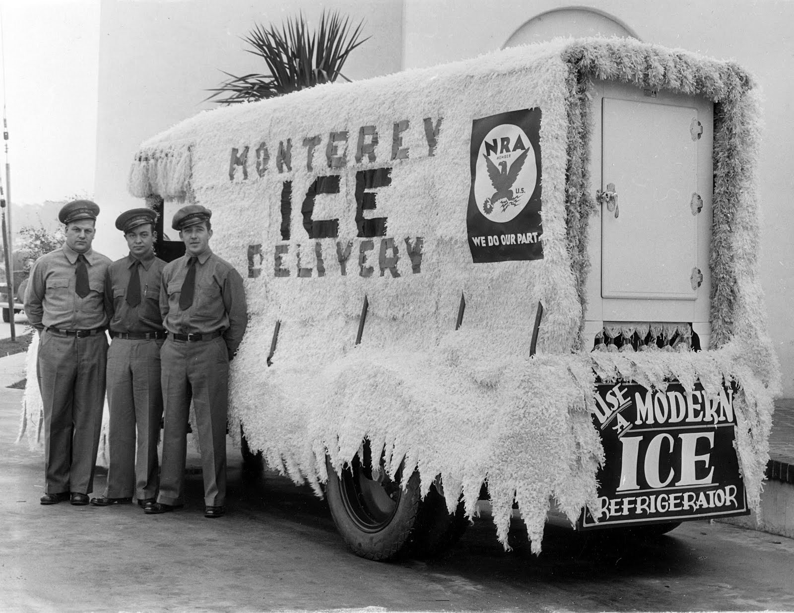 Looking Back at Monterey County Monterey Ice Delivery, 1932