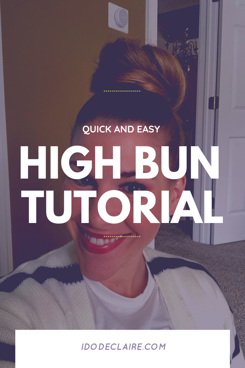 How I Make a Hair Bun & Other Hair Info