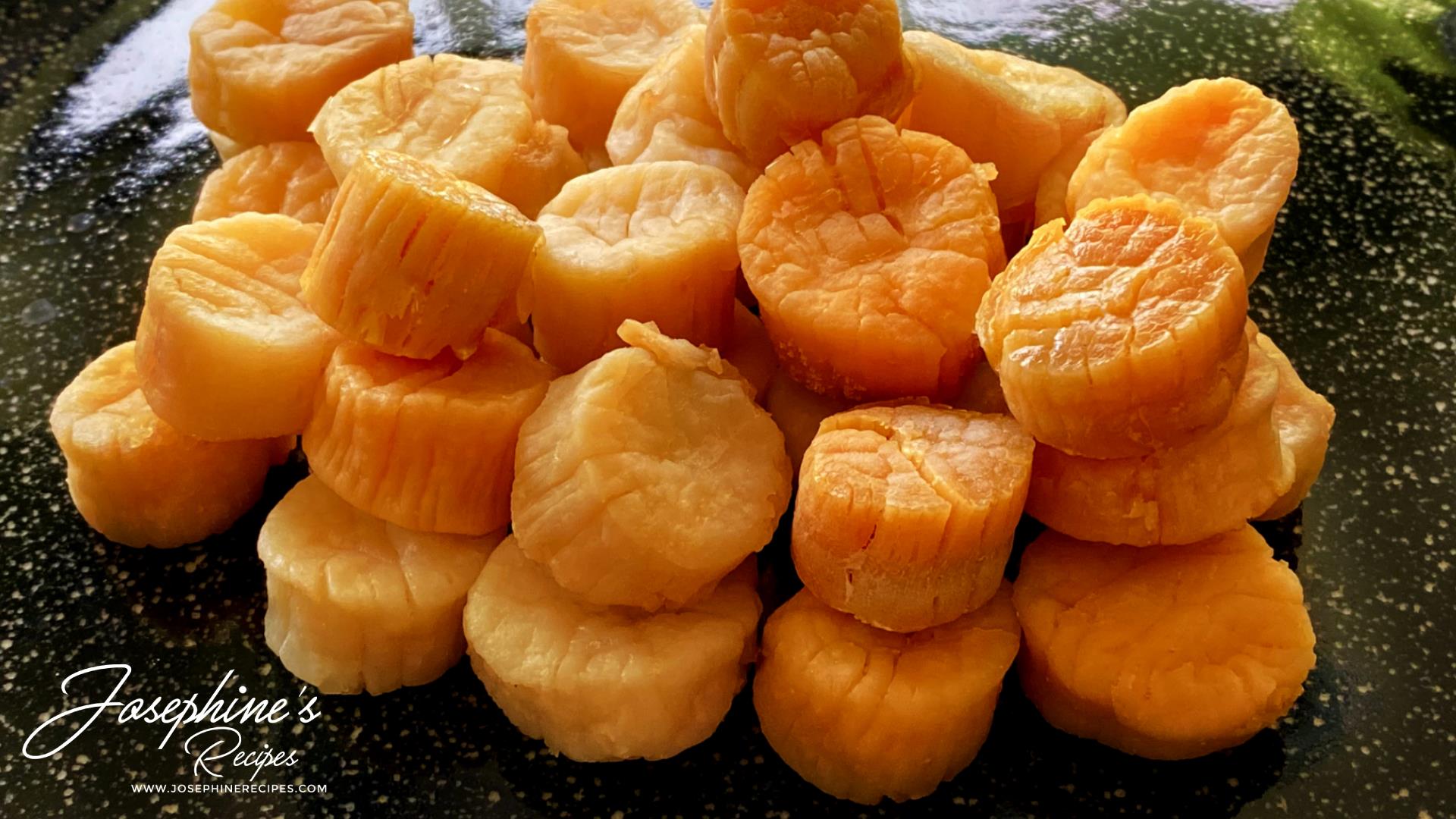 Josephine's Recipes How To Make Dried Scallops From Raw Scallops