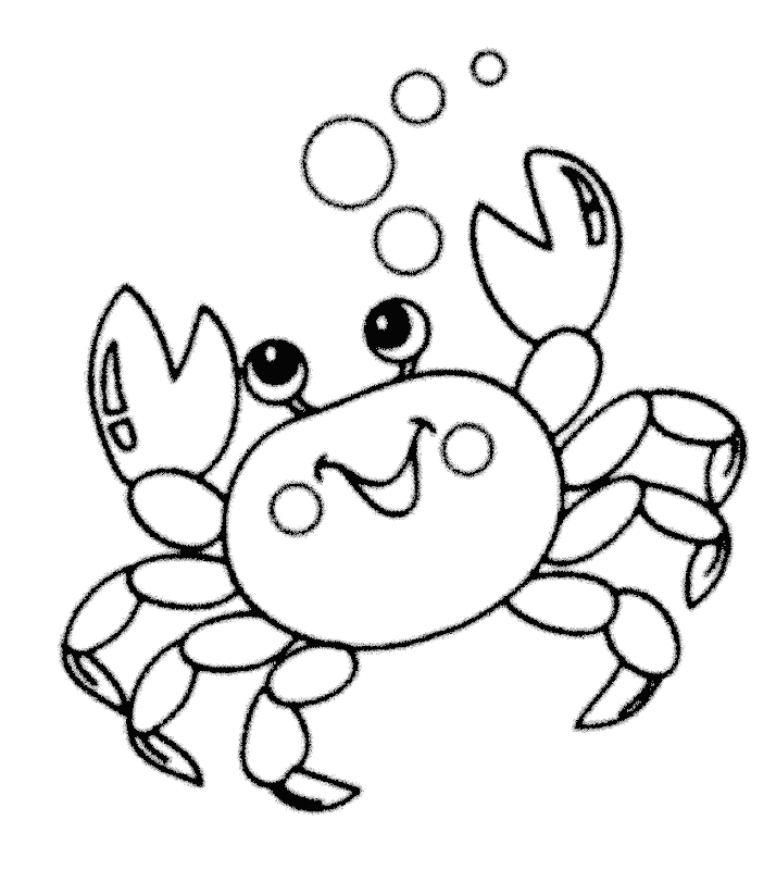 Mewarnai Gambar Kepiting Lucu Untuk Anak PAUD dan TK Mewarnai Gambar