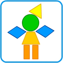 Картинка человечек из геометрических фигур