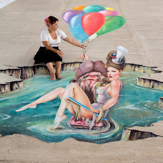 3D Realistic Street Painting Art Sample