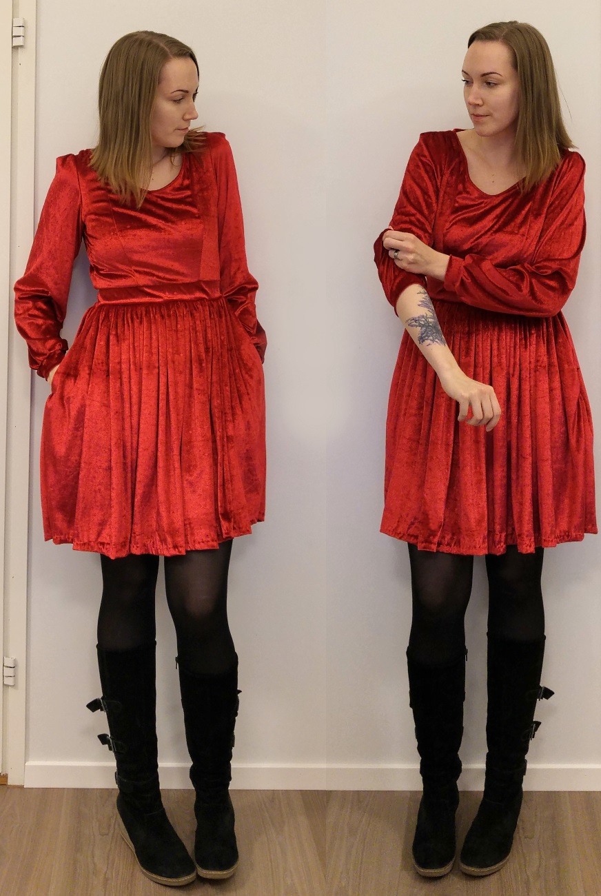 Sew Scoundrel: Red Velvet Holiday Dress