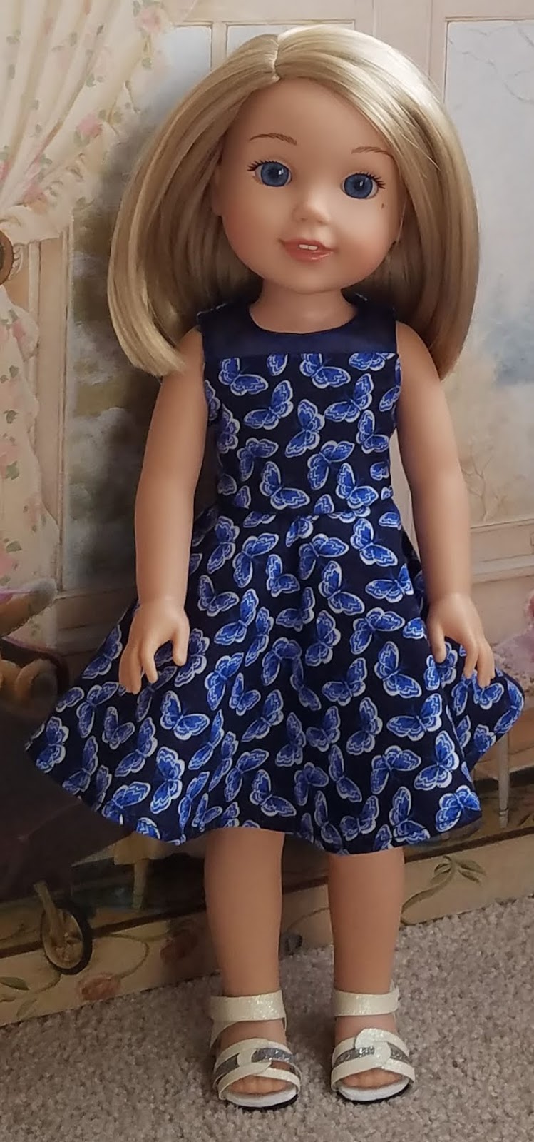 Sew Dolled Up by Ellie's Style: Emily's Blue Butterflies
