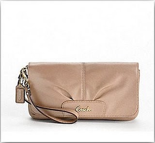MAD FOR COACH: Coach Leather Large Wristlet Clutch (Style: 45981)