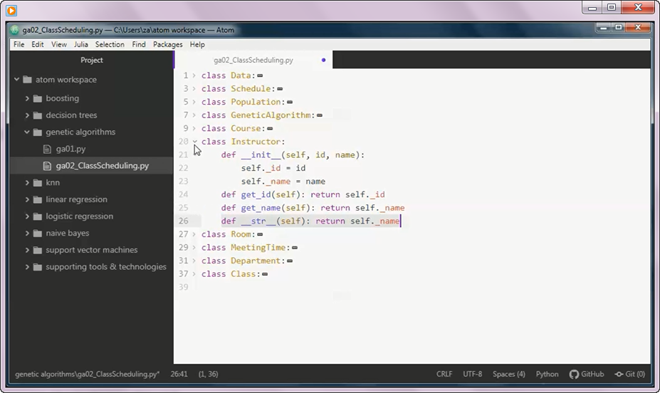 Prototype Project: Class Scheduling w/ Genetic Algorithms and Python