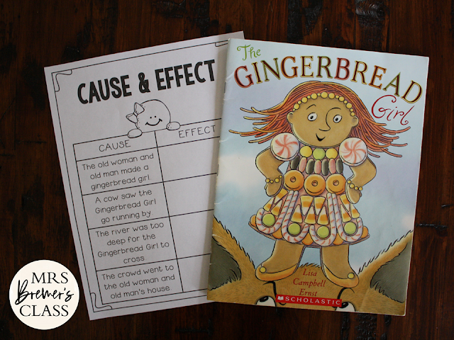 The Gingerbread Girl book activities unit with Common Core aligned literacy companion activities and a craftivity for Kindergarten and First Grade