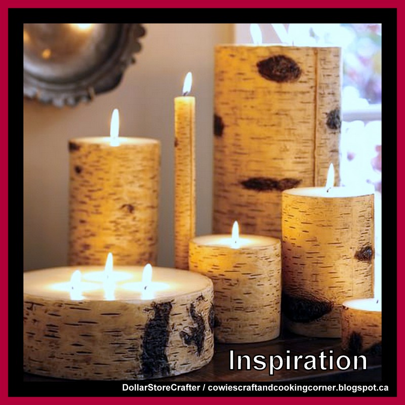 Dollar Crafter Diy Pottery Barn Painted Birch Tree Candles Diy Pottery Barn Painted Birch Tree
