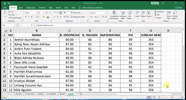 Cara Menambah Kolom dan Baris Di Microsoft Excel dan Mengatasi Kolom