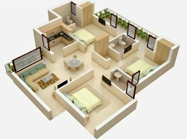 3 bedroom small house plans with pictures