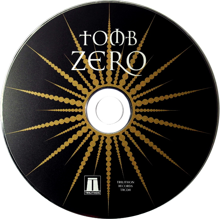 Tomb Zero CD digipack back cover.