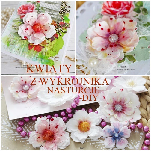 KWIATY Z WYKROJNIKA- DIY