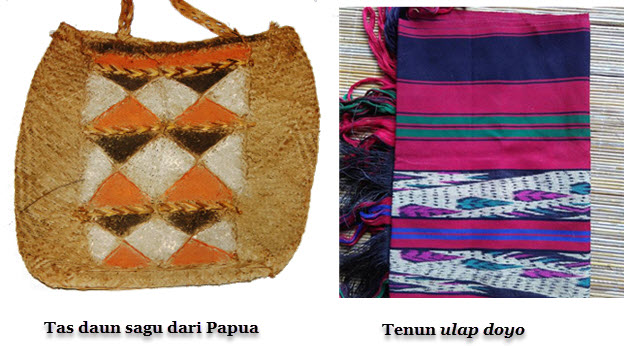 Contoh kerajinan tekstil dari serat alami adalah tas dari