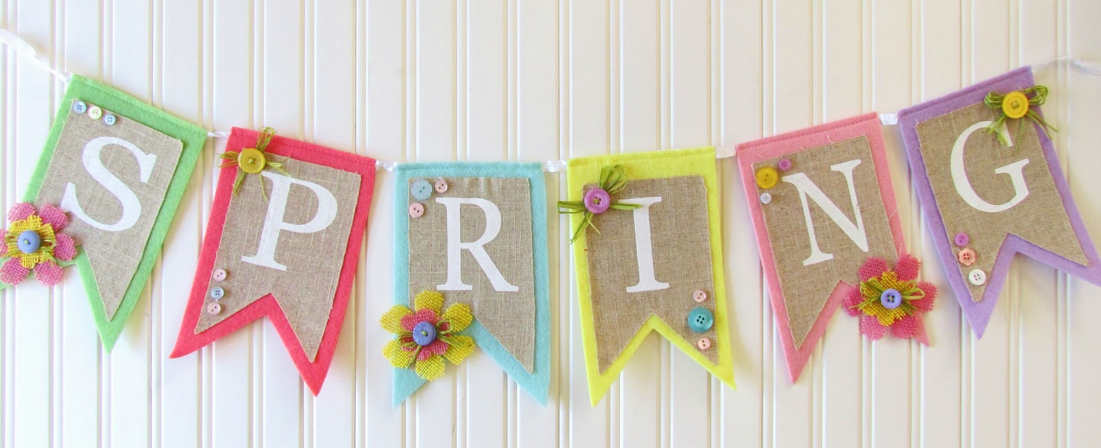 spring-burlap-and-button-banner-ribbons-glue