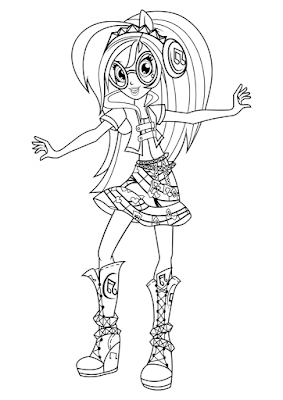 Equestria Girls Coloring Pages for Kids