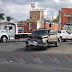 Accidente deja dos camionetas averiadas