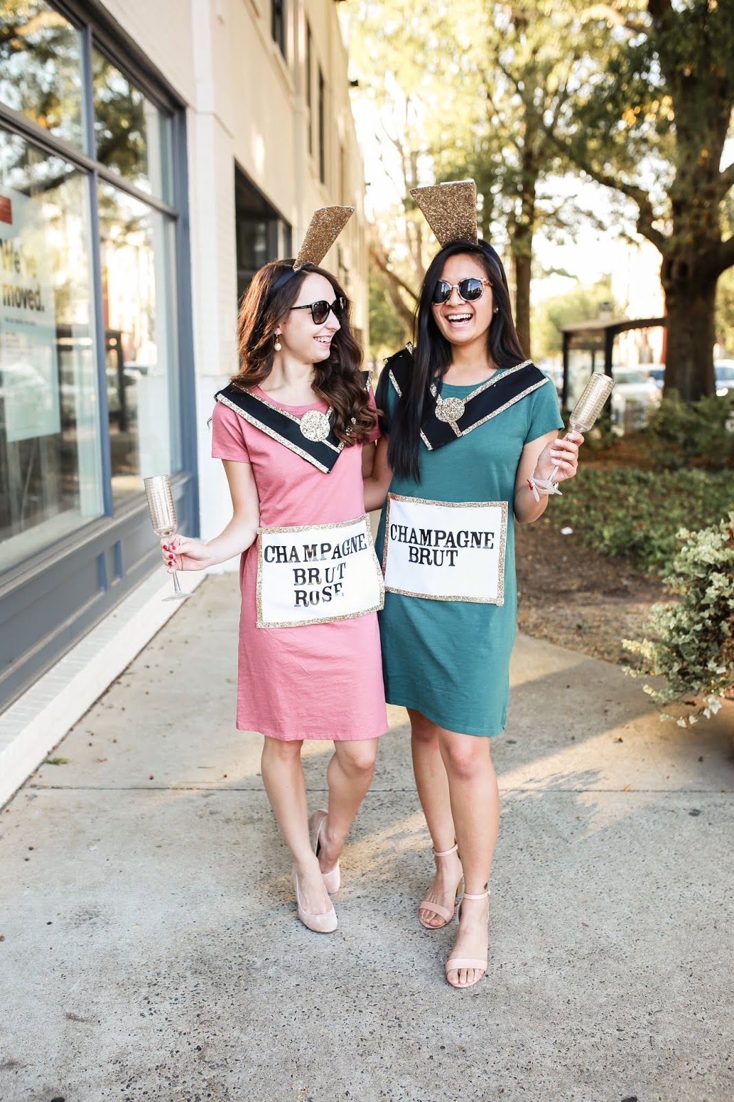 DIY Halloween Costume Idea: Champagne and RosÉ Bottles | Caralina Style
