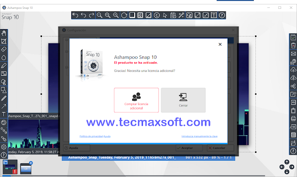 Estado de licencia de Ashampoo Snap 10 Crack Ashampoo Snap 10 Crack Gratis _ licencia full