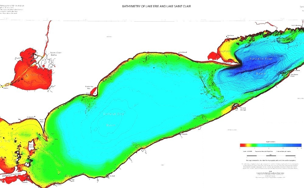Lake Erie - Lake Erie Depth Chart