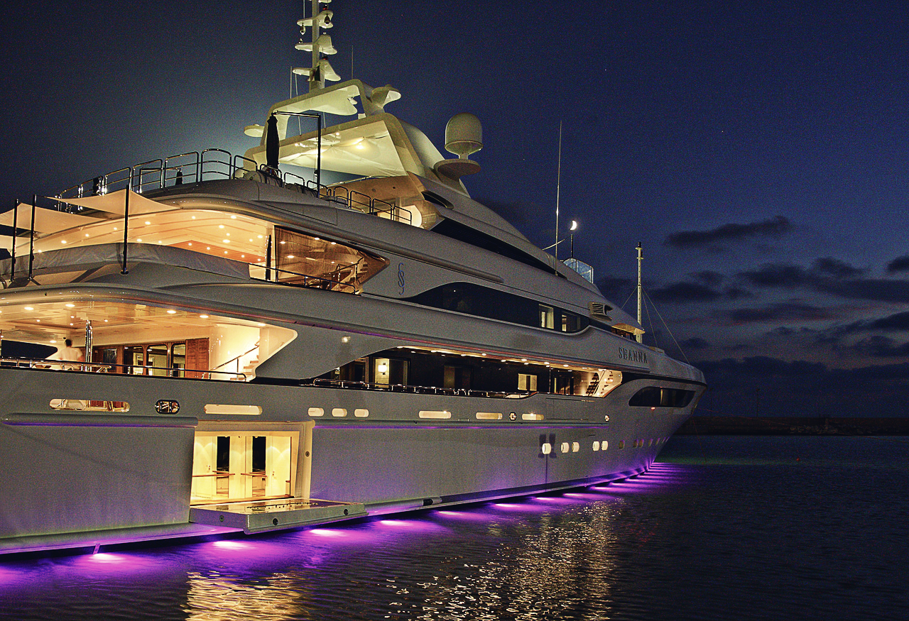 yacht and mansion