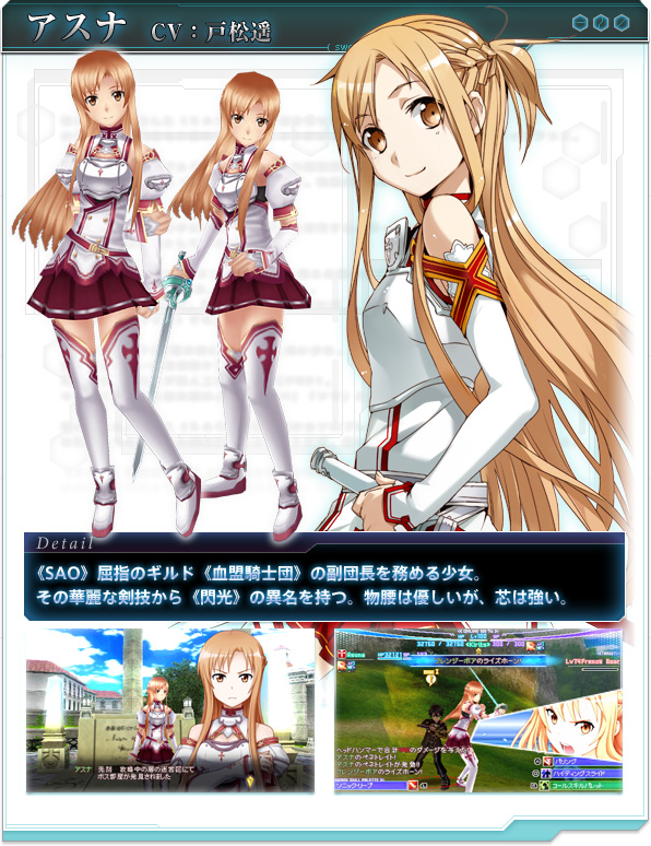 Sword Art Online Infinity Moment PSP PERSONAJES
